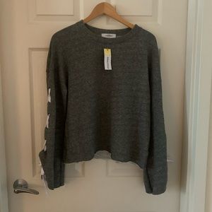 Soulcycle sweatshirt w ribbon detail